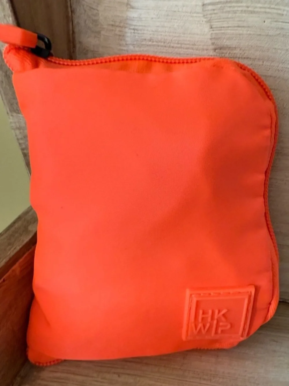 “NWT” IHKWIP Packable XL Cosmetic Travel Case.  Neon Orange